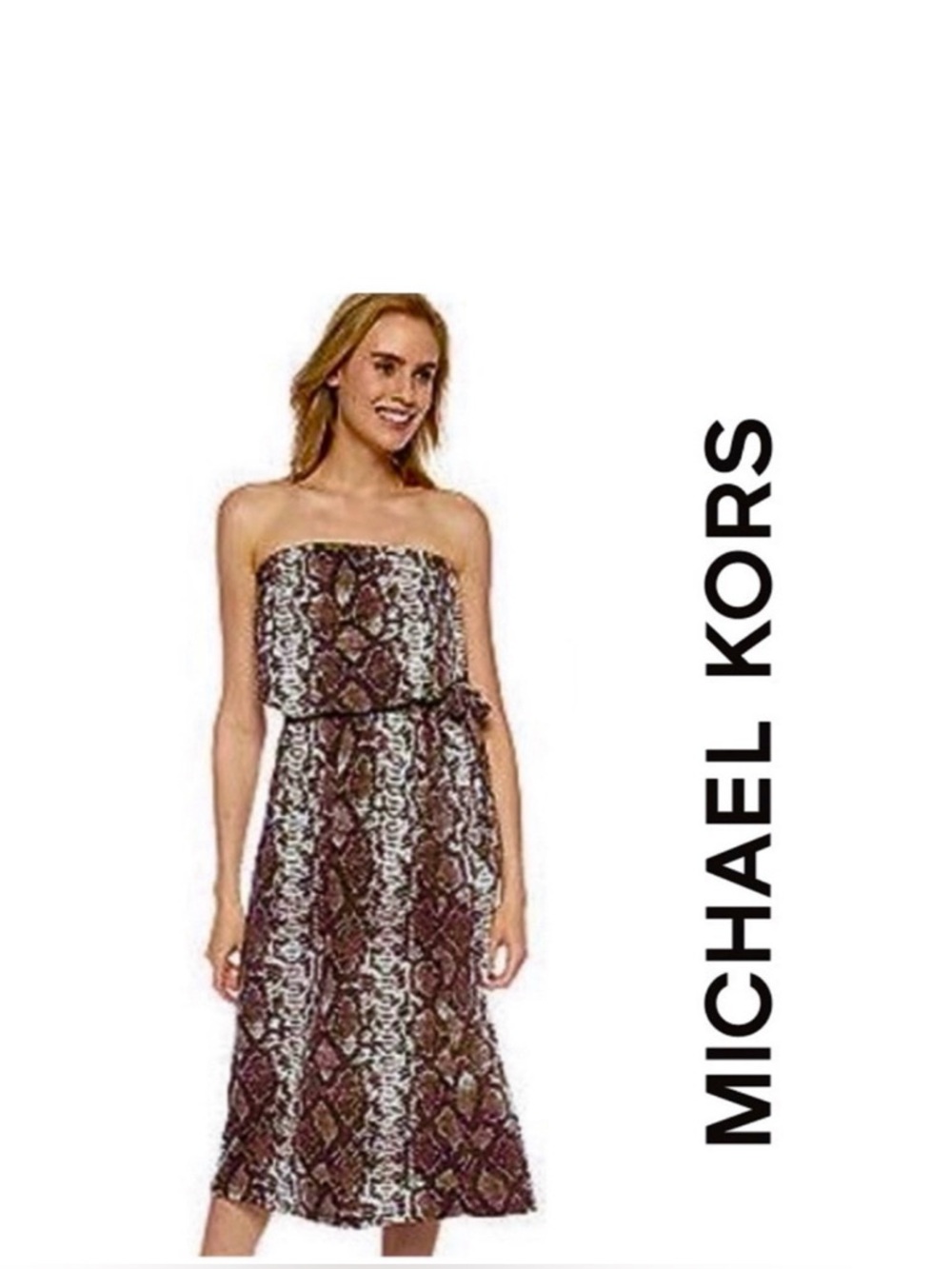 $168 MK Snakeskin Tube Dress